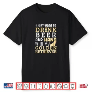 Golden Retriever Dad Shirt Funny Father’S Day Dog Lover Beer