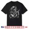 Golden Retriever Dog Playing Electric Guitar Rock Dog Dad Men Women Kids Shirt