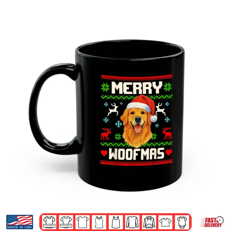 Golden Retriever Dog Christmas Ugly Sweater Dog Lover Xmas Shirt 3 Mug Golden Retriever Dog Christmas Ugly Sweater Dog Lover Xmas Shirt