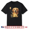 Golden Retriever Howling To The Moon Vintage Shirt
