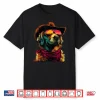 Golden Retriever With Sunglasses Cowboy Dog Sunset Western Shirt