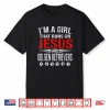 Jesus & Golden Retrievers Girl That Runs On Dog Shirt