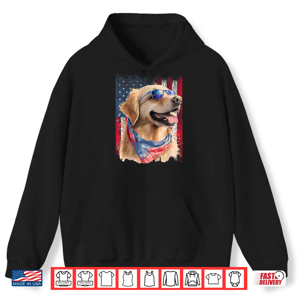 Patriotic Golden Retriever Usa American Flag Dog Lover Shirt Patriotic Golden Retriever Usa American Flag Dog Lover Shirt