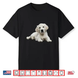 White Lab English Cream Golden Retriever Dog Puppy Mom Girls Shirt