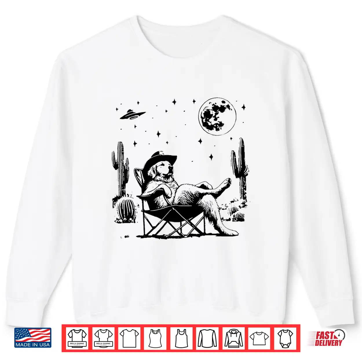 Funny Cowboy Golden Retriever Relaxing On Camping Chair Dog Shirt Funny Cowboy Golden Retriever Relaxing On Camping Chair Dog Shirt