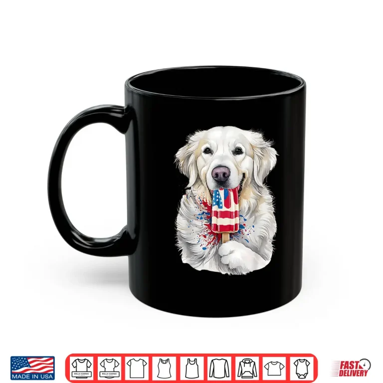 Mug 4th of July White English Cream Golden Retriever Popsicle Shirt