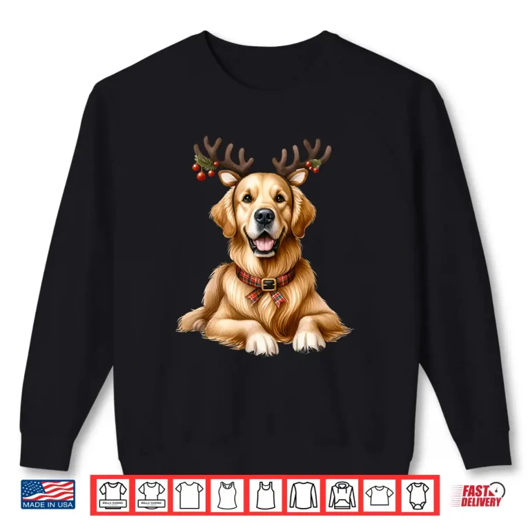 Sweatshirt Golden Retriever Christmas Winter Dog Shirt