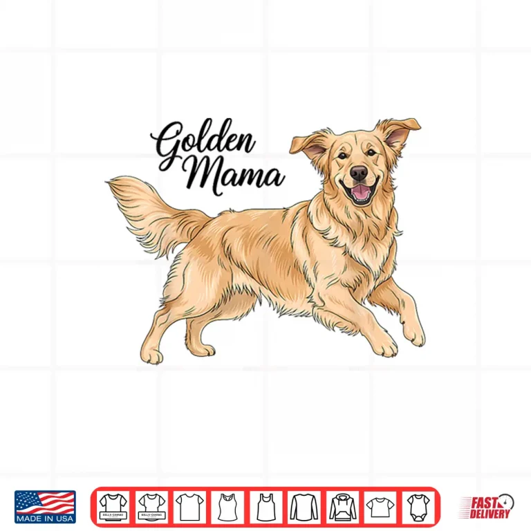 Design Golden Mama Golden Retriever Mom Dog Love Puppy Pet Owner Shirt
