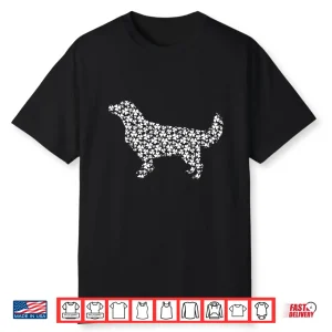 Golden Retriever Dog Cute Shamrock St Patricks Day Shirt