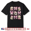 Golden Retriever Dog Mom Girl Coquette Bow Pink Shirt