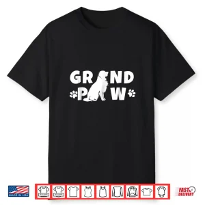Golden Retriever Grandpa Grand Paw Shirt Dog Lover Grandpaw