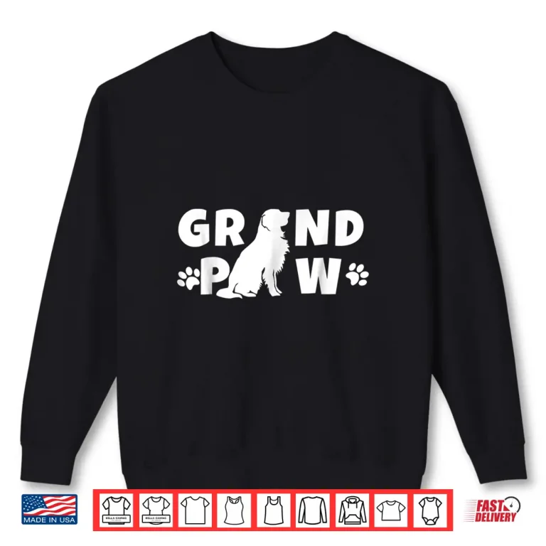Sweatshirt Golden Retriever Grandpa Grand Paw Shirt Dog Lover Grandpaw