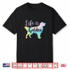 Life Is Golden Retriever Gifts For Women Dog Mom Tie Dye Shirt