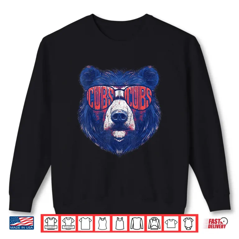 Sweatshirt Cubs Wearing Sunglasses Vintage Design Shirt