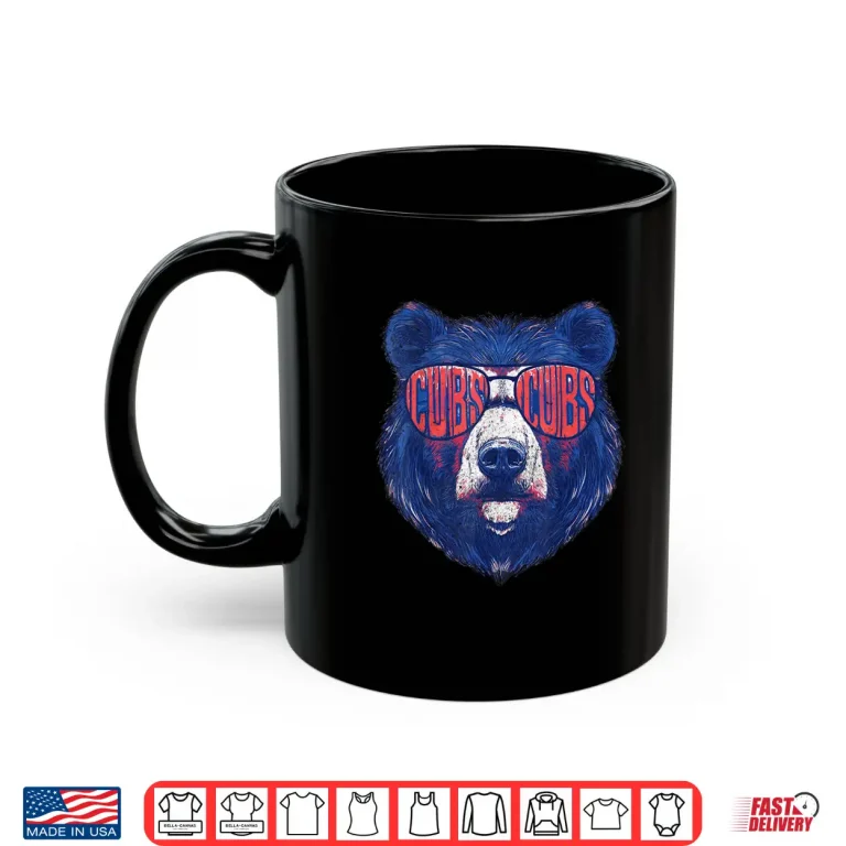 Mug Cubs Wearing Sunglasses Vintage Design Shirt