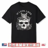 Funny If It Fits I Sits Black Cat With Skull Meme Humor Shirt