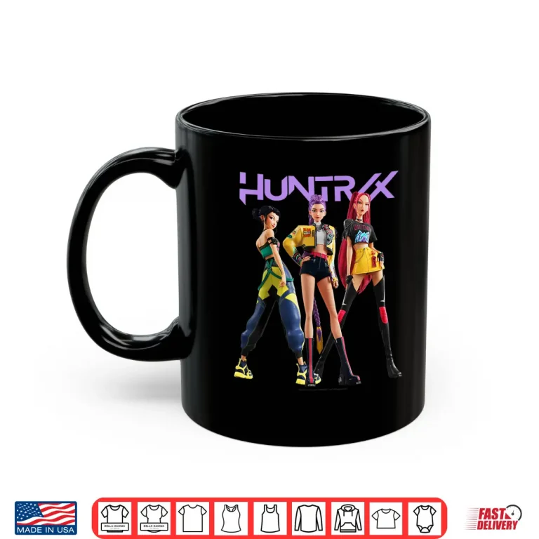 Mug Kpop Demon Hunters Huntrix Mira Rumi Zoey Posing Poster Shirt