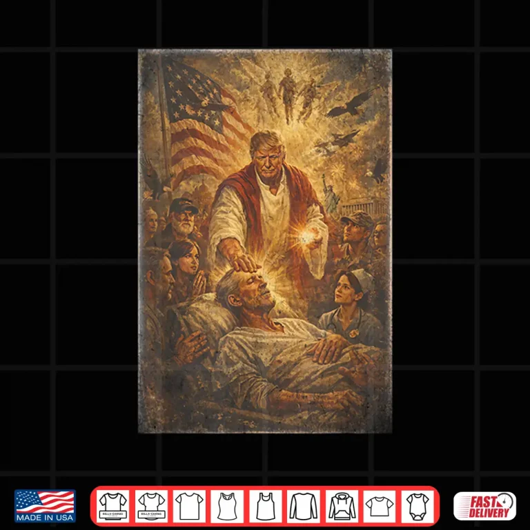 Design Retro Vintage Trump as Jesus Patriotic Graphic Shirt