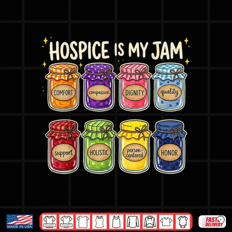 Design Hospice is My Jam Colorful Jars Palliative Nurse Shirt