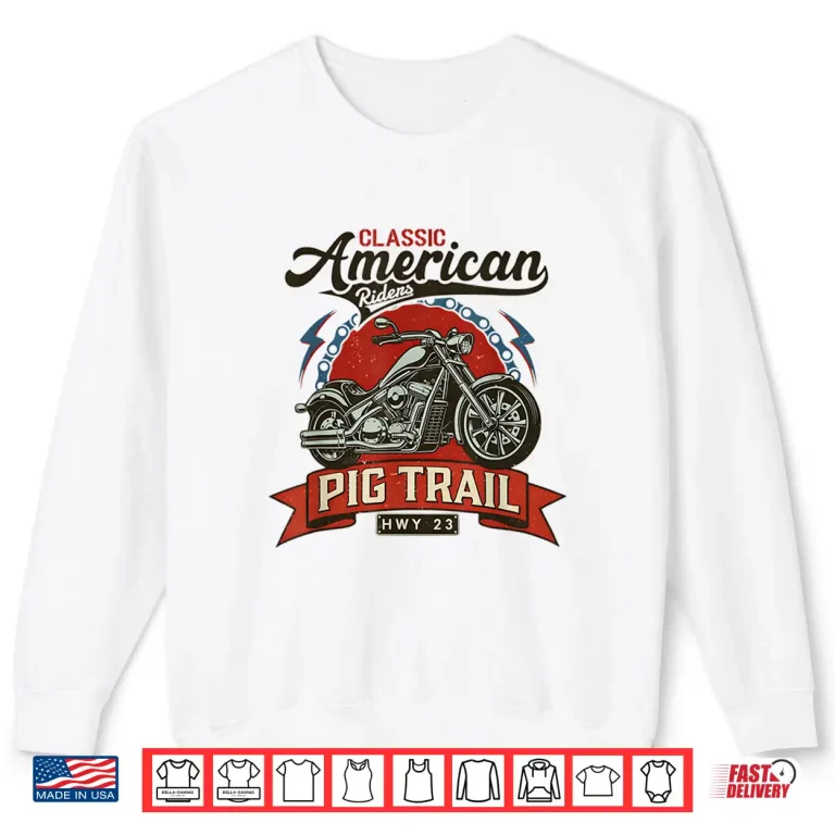 Sweatshirt Pig Trail Arkansas HWY 23 Scenic Drive American Roads Shirt