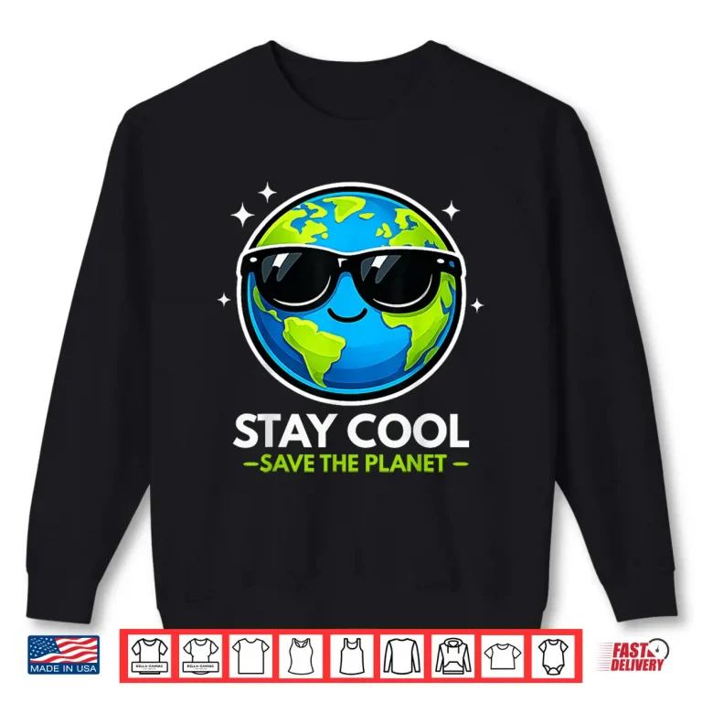 Sweatshirt Earth Day Shirt Kids Men Boys Women Earth Save The Planet Shirt