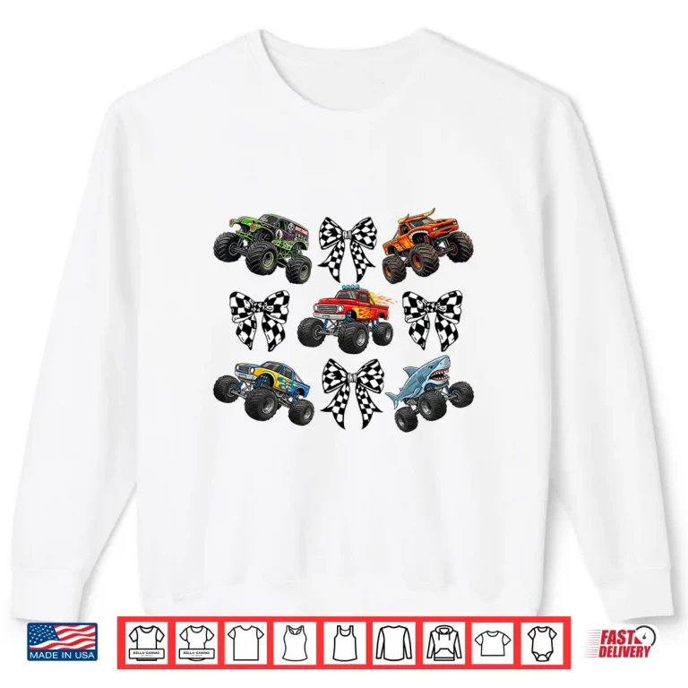 Sweatshirt Checkered in My Monster Truck Mama Era Monster Truck Mom Shirt