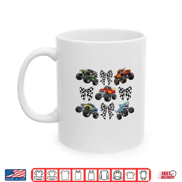 Mug Checkered in My Monster Truck Mama Era Monster Truck Mom Shirt