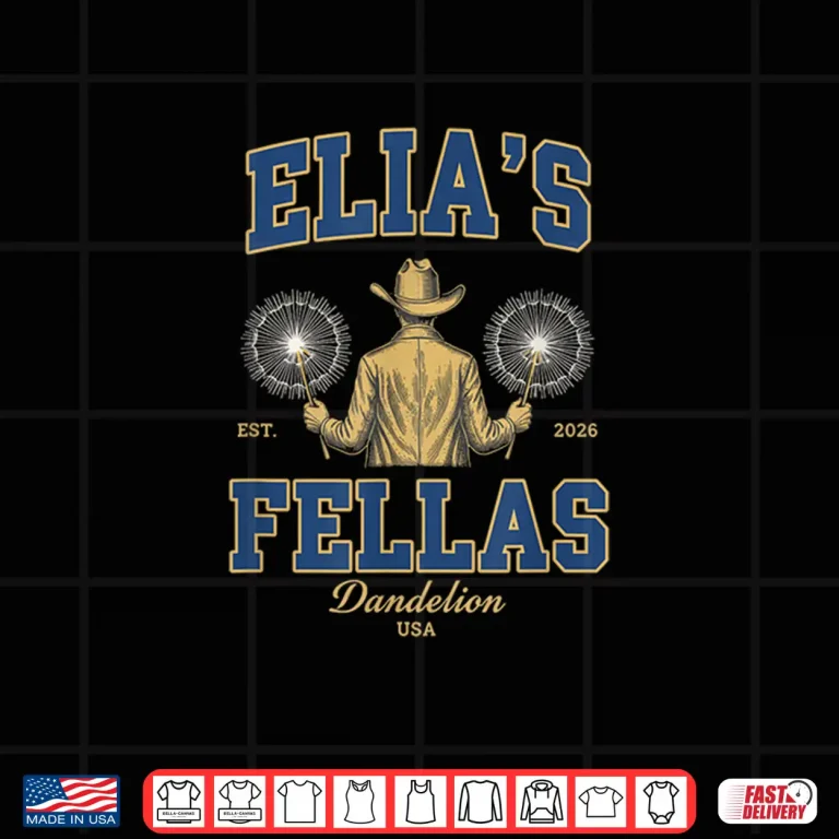 Design Elias Fellas Dandelion USA Funny Western Fella Shirt