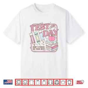 Retro Test Day Staar Teacher Testing Active Monitoring Shirt