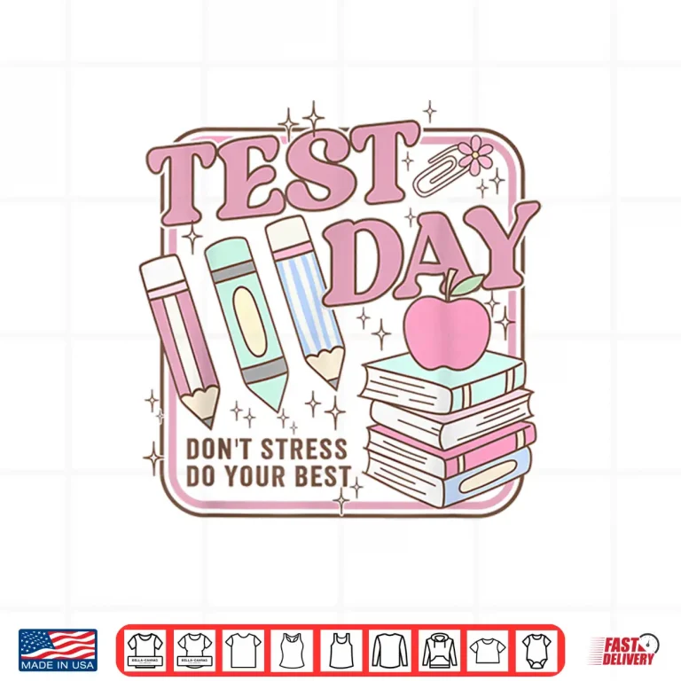 Design Retro Test Day STAAR Teacher Testing Active Monitoring Shirt