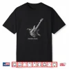 Anatomy Of Rock Guitar With Spine And Bones Graphic Art Shirt