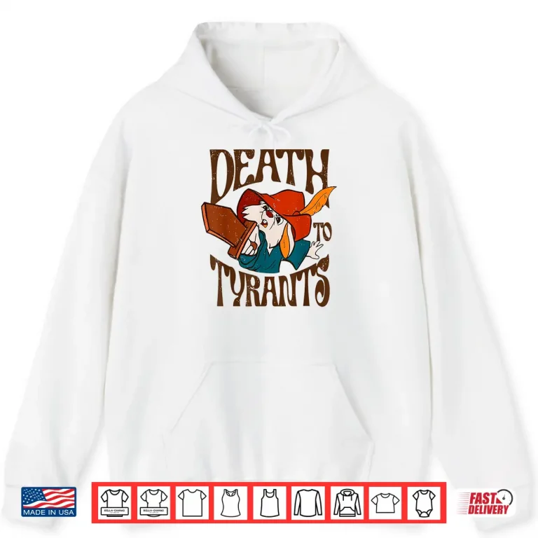 Hoodie Death to Tyrants Retro Rabbit Meme Shirt