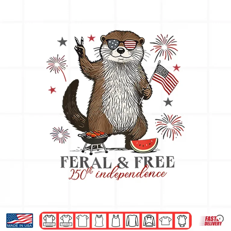 Design Feral and Free Otter Shirt