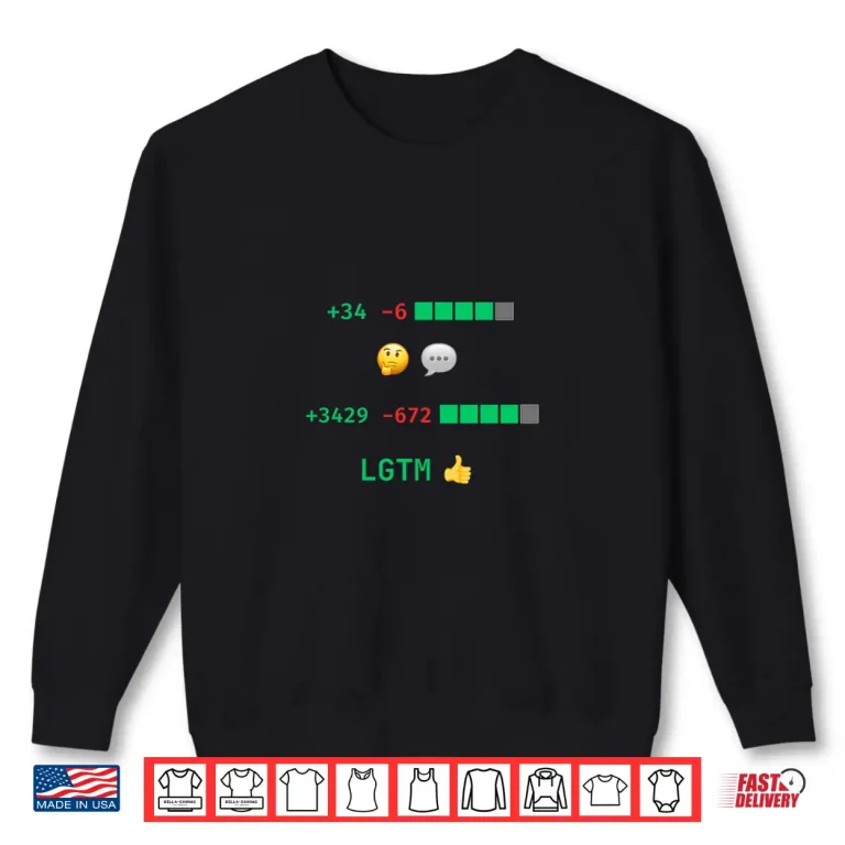 Sweatshirt LGTM Code Review Humor for Programmers and Developers Shirt