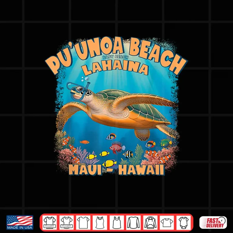 Design Lahaina Baby Beach Maui Hawaii Snorkeling Turtle Keepsake Shirt