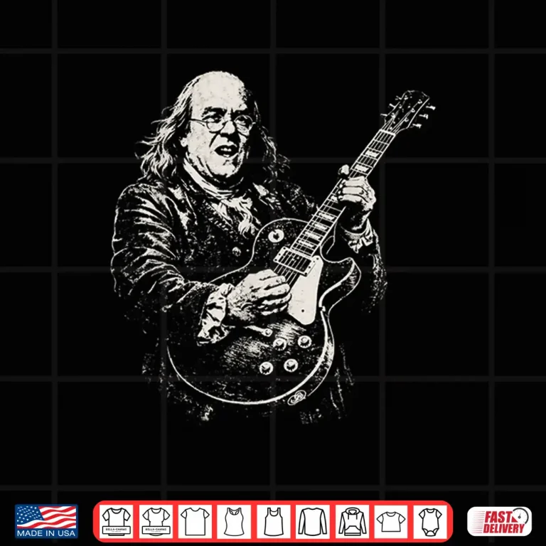 Design Patriotic 1776 Guitar Rock Vintage American Design Shirt