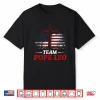 Team Pope Leo Xiv Vintage Flag Cross Christian Shirt
