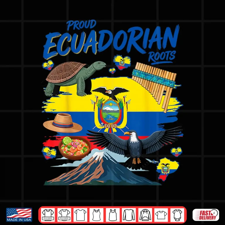 Design Ecuadorian Roots Outfit Idea for Boys Ecuador Flag Themed Shirt