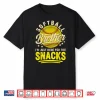 Funny Retro Softball Brother I’M Just Here For The Snacks Shirt