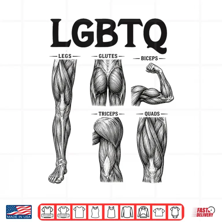 Design LGBTQ Legs Glutes Biceps Triceps Quads Gym Lover Workout Shirt