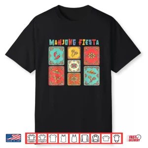 Cinco De Mayo Mahjong Tiles Mexican Player Chinese Tile Game Shirt