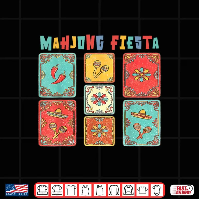 Design Cinco de Mayo Mahjong Tiles Mexican Player Chinese Tile Game Shirt