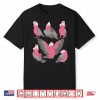 Galah Cockatoo Pattern Pink Parrot Funny Birb Doodles Shirt