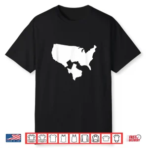Texas Secede Lone Star State Independence Usa Map Graphic Shirt