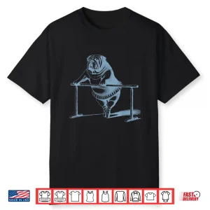 Vintage Dog English Bulldog Ballet Dancing Dancer Teacher Shirt