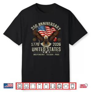 250 Years American Anniversary Usa Patriotic Independence Shirt