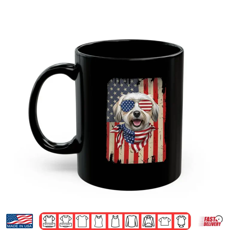 Mug 4th of July Havanese Dog American Flag USA Patriotic Shirt