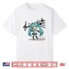 Anime Manga Girl Miku Singer Singing Music Lover Treble Clef Shirt