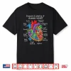 Diagram & Labeling Of Human Heart Anatomy Biology Science Shirt