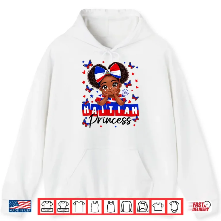 Hoodie Haitian Princess Haitian Coquette Haiti Pride Women Girl Shirt